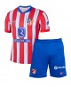 Günstige Atletico Madrid Julian Alvarez #19 Heimtrikotsatz Kinder 2024-25 Kurzarm (+ Kurze Hosen)